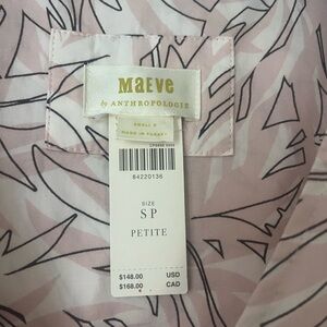 Maeve by Anthropologie Pink Patterned Dress